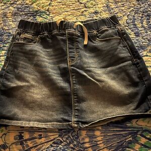 GAP Kids Dark Denim Skirt with Drawstring